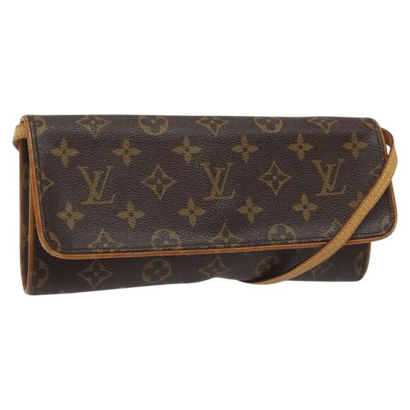 LOUIS VUITTON Monogram Pochette Twin GM Shoulder Bag M51852 - Picture 1 of 16